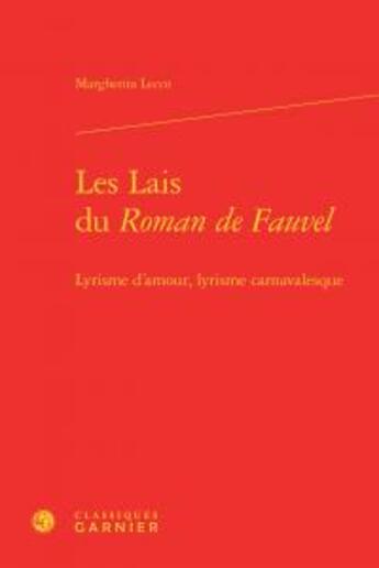 Couverture du livre « Les lais du 