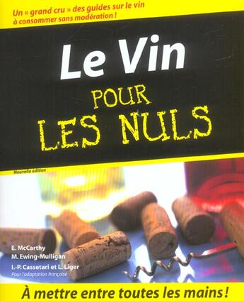 Couverture du livre « Le Vin » de  aux éditions First