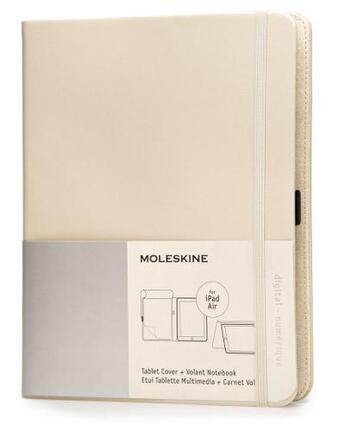 Couverture du livre « Housse tablette ipad air + bloc-notes reporter volant beige » de  aux éditions Moleskine