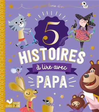 Couverture du livre « 5 histoires à lire avec papa » de  aux éditions Deux Coqs D'or