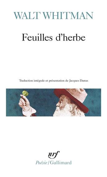 Couverture du livre « Feuilles d'herbe » de Walt Whitman aux éditions Gallimard