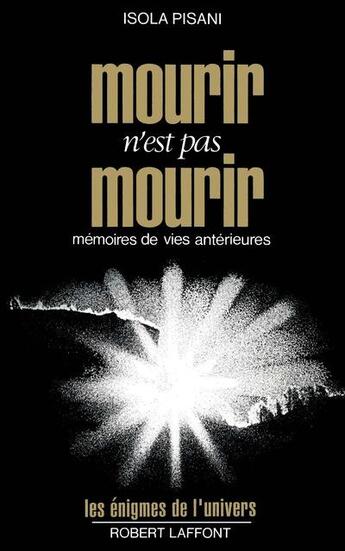 Couverture du livre « Mourir n'est pas mourir » de Isola Pisani aux éditions Robert Laffont