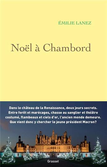 Couverture du livre « Noël à Chambord » de Emilie Lanez aux éditions Grasset