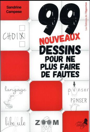 Couverture du livre « 99 dessins pour ne plus faire de fautes t.2 » de Sandrine Campese aux éditions L'opportun