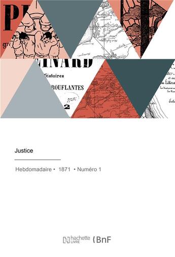 Couverture du livre « Justice » de Borgella F P. aux éditions Hachette Bnf