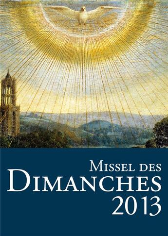 Couverture du livre « Missel des dimanches (édition 2013) » de  aux éditions Centurion