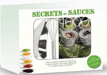 Couverture du livre « Mes secrets de sauce + objet » de Bubois aux éditions De Vecchi