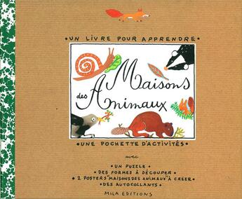 Couverture du livre « Maisons des animaux » de  aux éditions Mila