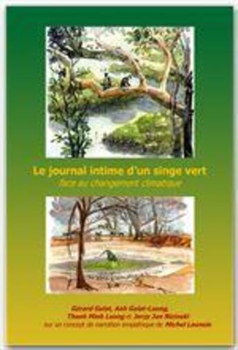 Couverture du livre « Le journal intime d'un singe vert face au changement climatique » de Gerard Galat aux éditions Jepublie