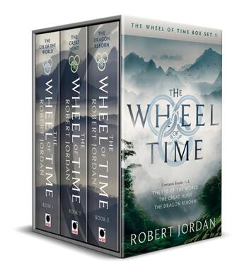 Couverture du livre « THE WHEEL OF TIME BOX SET - BOOKS 1-3 THEY EYE OF THE WORLD, THE GREAT HUNT, THE DRAGON REBORN » de Robert Jordan aux éditions Orbit Uk