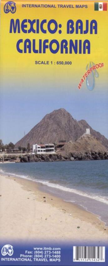 Couverture du livre « Mexique/baja californie waterproof » de  aux éditions Itm