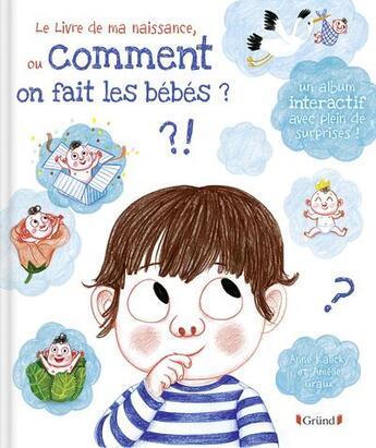 Couverture du livre « Le livre de ma naissance ou comment on fait les bébés ? » de Amelie Graux et Anne Kalicky aux éditions Grund