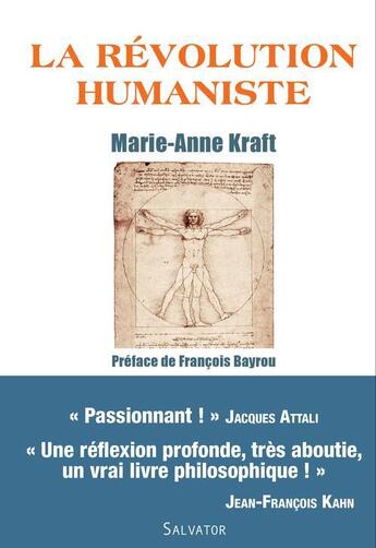 Couverture du livre « La révolution humaniste » de Marie-Anne Kraft aux éditions Salvator