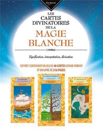 Couverture du livre « Les cartes divinatoires de la magie blanche » de Imperiali E aux éditions De Vecchi