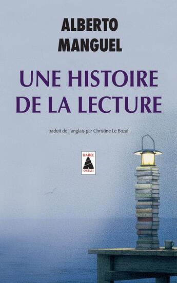 Couverture du livre « Une histoire de la lecture - illustrations, noir et blanc » de Alberto Manguel aux éditions Actes Sud