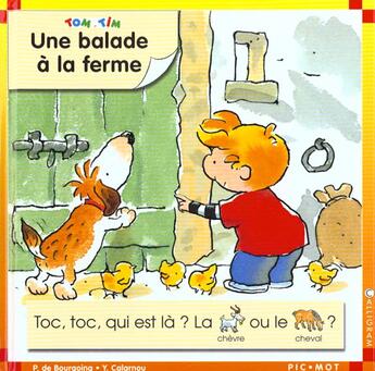 Couverture du livre « Une balade à la ferme » de Pascale De Bourgoing aux éditions Calligram