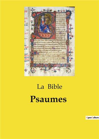 Couverture du livre « Psaumes » de La Bible aux éditions Culturea