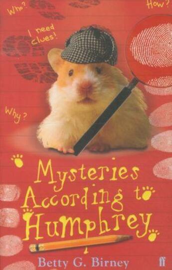 Couverture du livre « Mysteries according to humphrey » de Betty G. Birney aux éditions Faber Et Faber