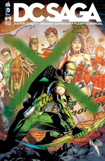 Couverture du livre « DC saga n.9 » de Geoff Johns aux éditions Urban Comics Press