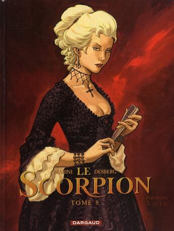 Couverture du livre « Le scorpion T.8 ; l'ombre de l'ange » de Stephen Desberg et Enrico Marini aux éditions Dargaud