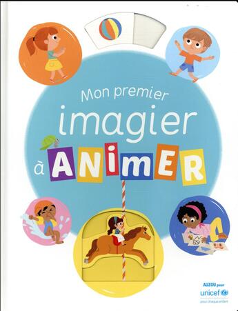 Couverture du livre « Mon grand imagier à animer » de Ilaria Falorsi aux éditions Philippe Auzou