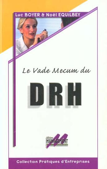 Couverture du livre « Vade mecum drh » de Boyer aux éditions Management Et Societe