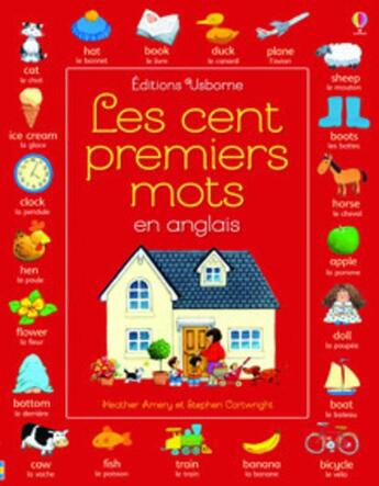 Couverture du livre « Les cent premiers mots en anglais » de Heather Amery aux éditions Usborne