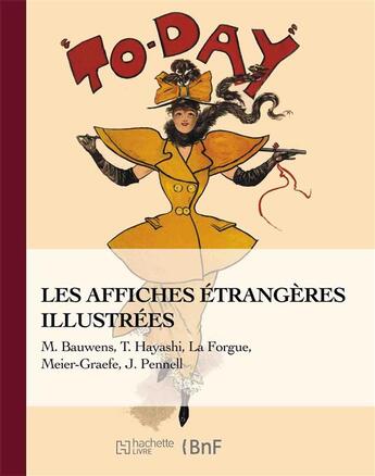 Couverture du livre « Affiches etrangeres illustrees » de Bauwens aux éditions Hachette Bnf