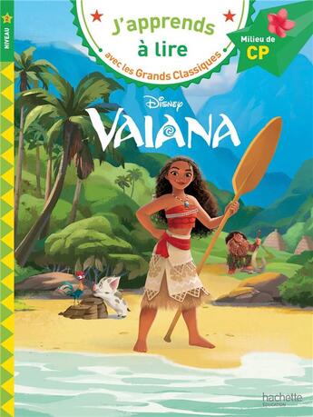 Couverture du livre « Vaiana cp niveau 2 » de Isabelle Albertin aux éditions Hachette Education