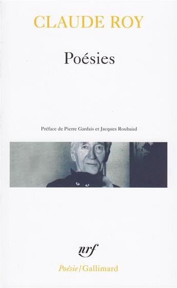 Couverture du livre « Poésies » de Claude Roy aux éditions Gallimard