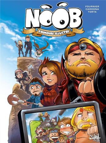 Couverture du livre « Noob Hors-Série : grimoire illustré » de Fabien Fournier et Philippe Cardona et Florence Torta aux éditions Soleil