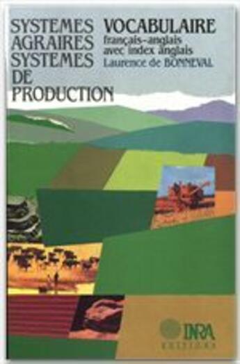 Couverture du livre « Système agraire de production » de De Bonneval aux éditions Quae