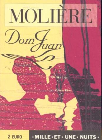 Couverture du livre « Dom juan » de Moliere (Poquelin Di aux éditions Mille Et Une Nuits