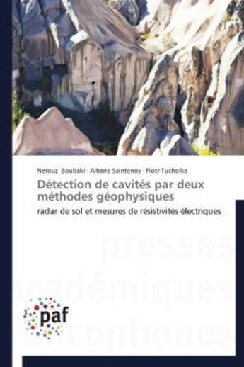 Couverture du livre « Détection de cavités par deux méthodes géophysiques » de  aux éditions Presses Academiques Francophones