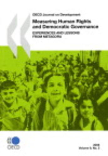 Couverture du livre « Oecd journal on development t.9 issue 2 ; measuring human rights and democratic governance ; experiences and lessons from Metagora » de  aux éditions Ocde