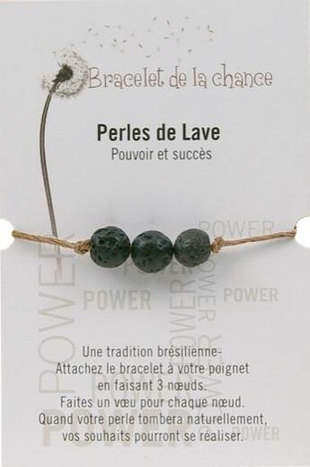 Couverture du livre « Bracelet de la chance ; perles de lave » de  aux éditions Dg-exodif