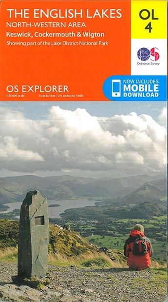 Couverture du livre « English lakes north west area » de  aux éditions Ordnance Survey