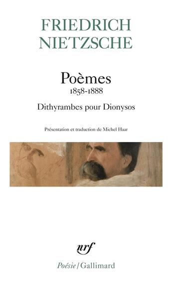 Couverture du livre « Poemes (1858-1888) / fragments poetiques / dithyrambes pour dionysos » de Friedrich Nietzsche aux éditions Gallimard