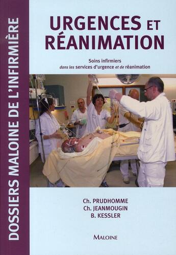 Couverture du livre « DMI ; urgences et reanimation ; soins infirmiers dans les services d'urgence et de réanimation » de Prudhomme C J aux éditions Maloine