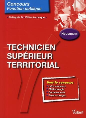 Couverture du livre « Technicien supérieur territorial » de Jean Benadbdallah aux éditions Vuibert