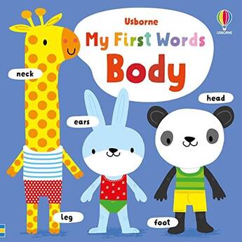 Couverture du livre « My first words : body » de Stella Baggott et Lizzie Knott aux éditions Usborne