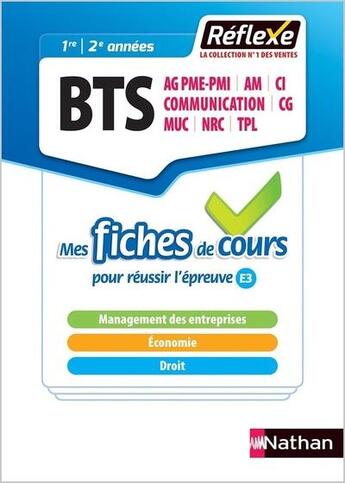 Couverture du livre « Management des entreprises ; économie, droit ; BTS (édition 2018) » de  aux éditions Nathan