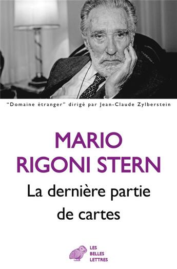 Couverture du livre « La derniere partie de cartes » de Mario Rigoni Stern aux éditions Belles Lettres