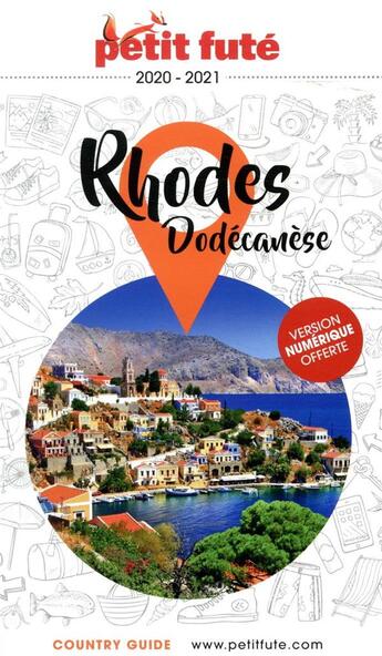 Couverture du livre « GUIDE PETIT FUTE ; COUNTRY GUIDE ; Rhodes, Dodecanese (édition 2020) » de  aux éditions Le Petit Fute