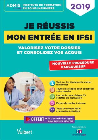 Couverture du livre « Je réussis mon entrée en IFSI » de Marion Gauthier et Mandi Gueguen et Sebastien Drevet aux éditions Vuibert