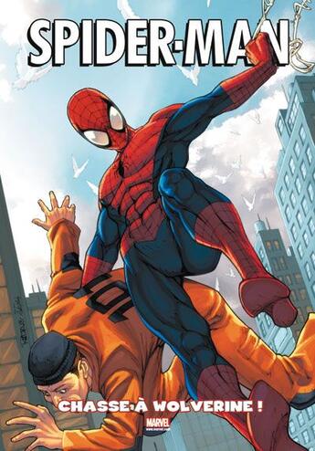 Couverture du livre « Spider-Man Tome 2 : chasse à Wolverine ! » de Paul Tobin et Matteo Lolli aux éditions Panini