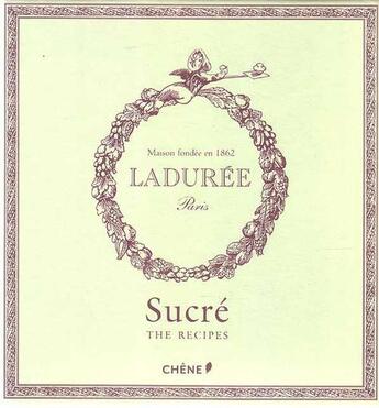 Couverture du livre « Ladurée sucré » de  aux éditions Chene