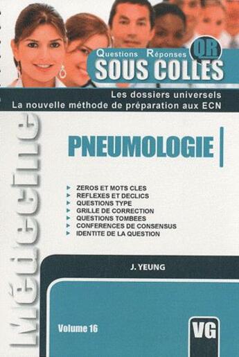 Couverture du livre « Pneumologie » de J Yeung aux éditions Vernazobres Grego