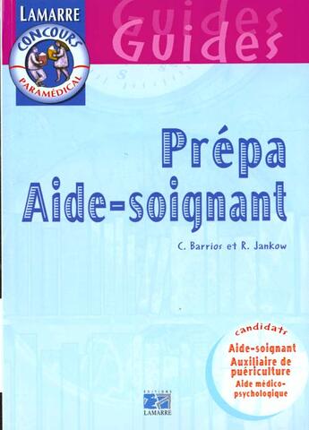 Couverture du livre « Prepa aide soignant 3eme edition » de Barrios aux éditions Lamarre