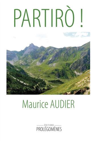 Couverture du livre « Partirò ! » de Pierre Commandoux aux éditions Prolegomenes